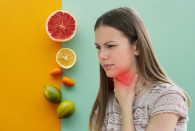 Allergic reaction to citrus fruits